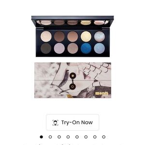 COPY - Pat McGrath Blue and Gold Eyeshadow Palette with 10 Shades and Various F…